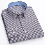 Camisa Masculina Mini Xadrez Manga Longa