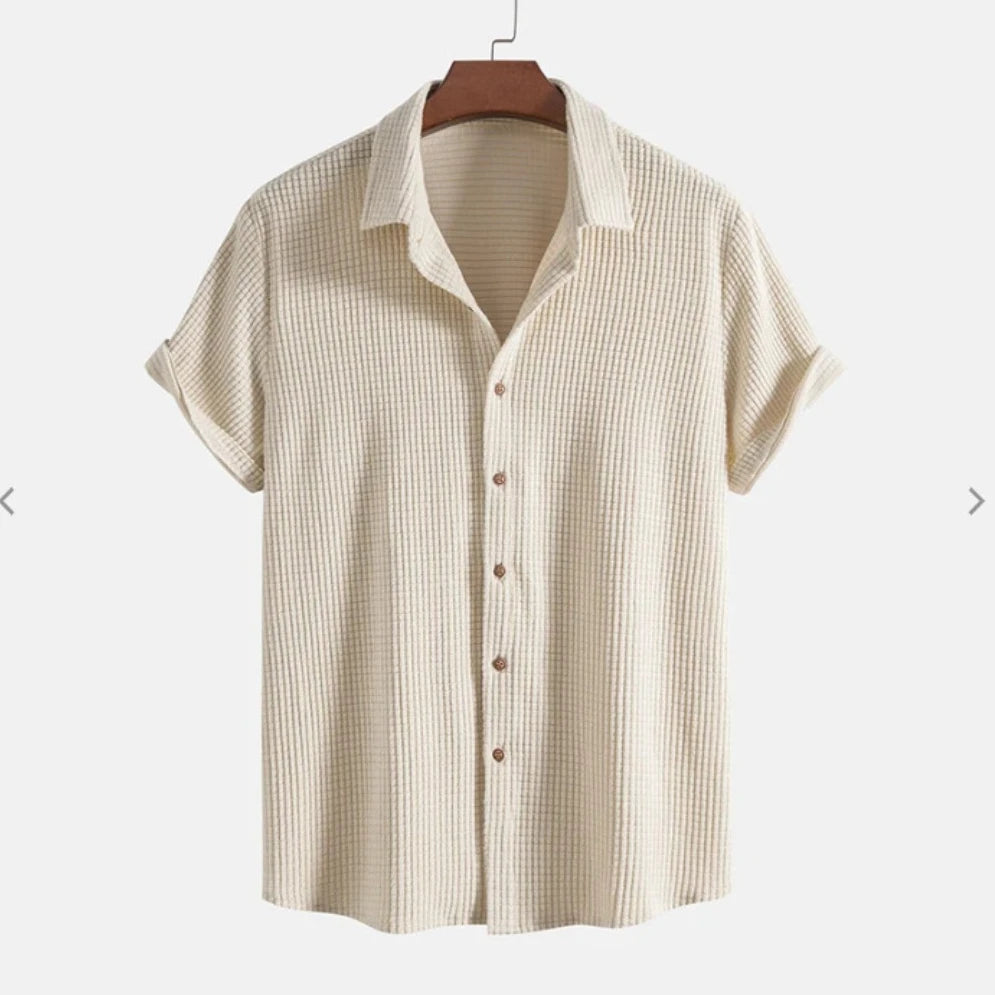 Camisa Casual Masculina Apricot