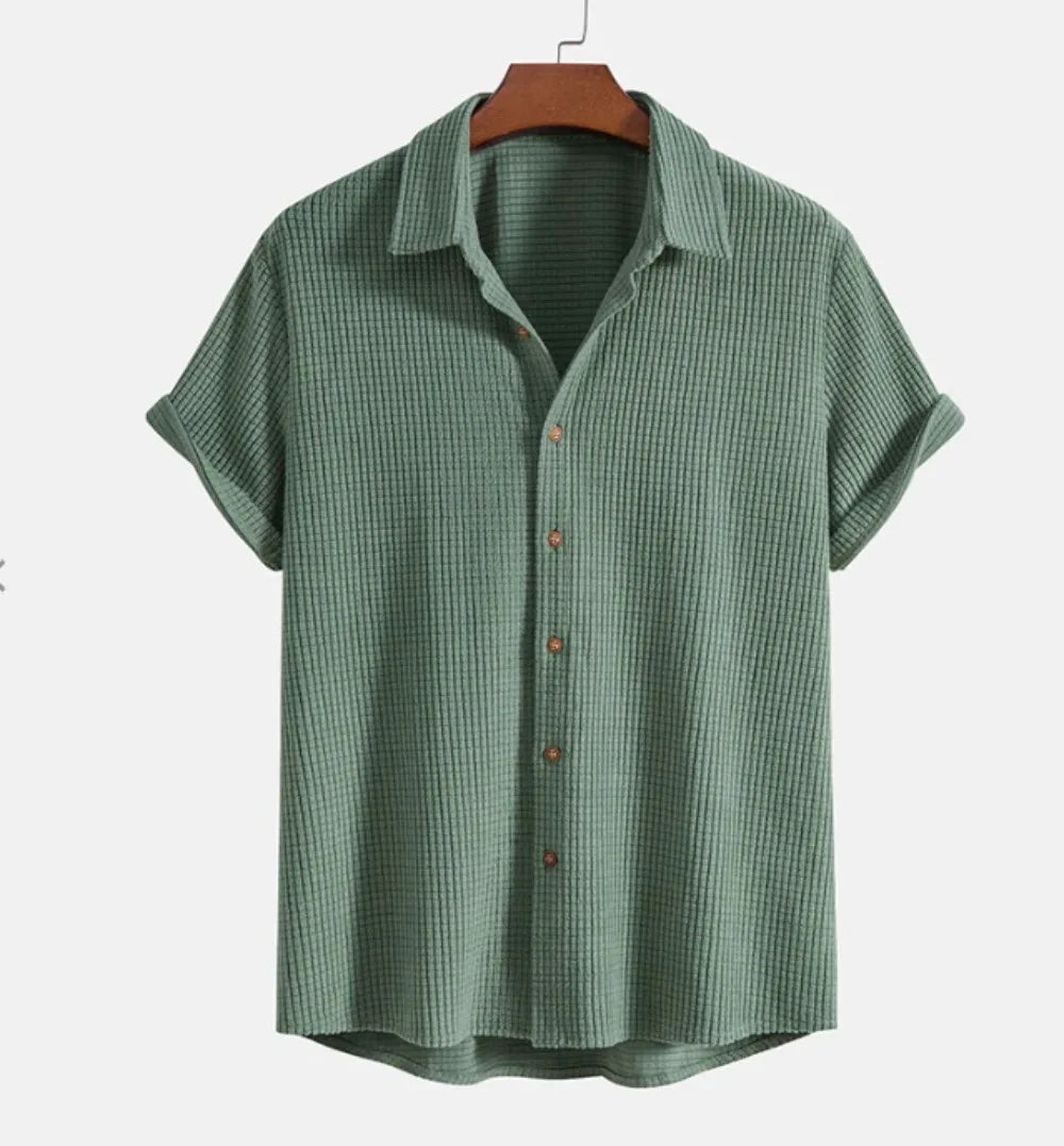 Camisa Casual Masculina Apricot