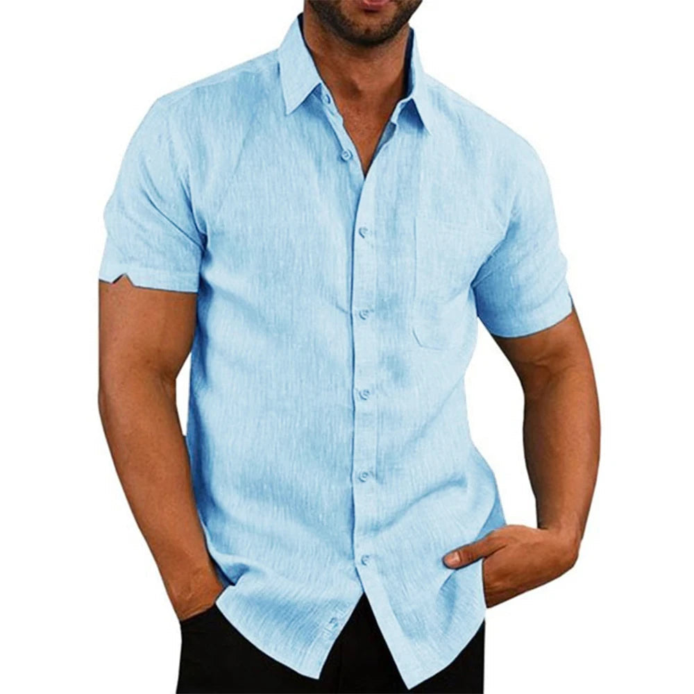 Camisa de Linho Masculina Genebra