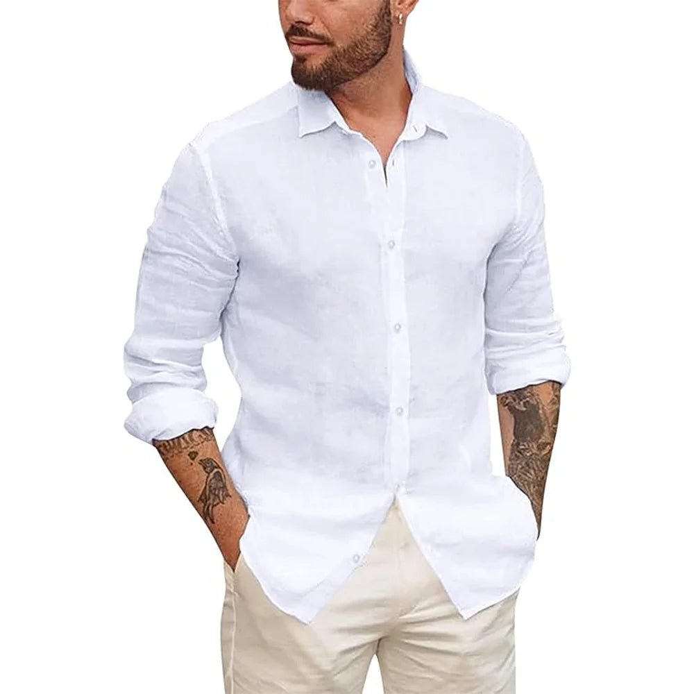 Camisa de Linho Masculina Ministry