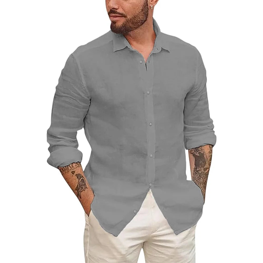 Camisa de Linho Masculina Ministry