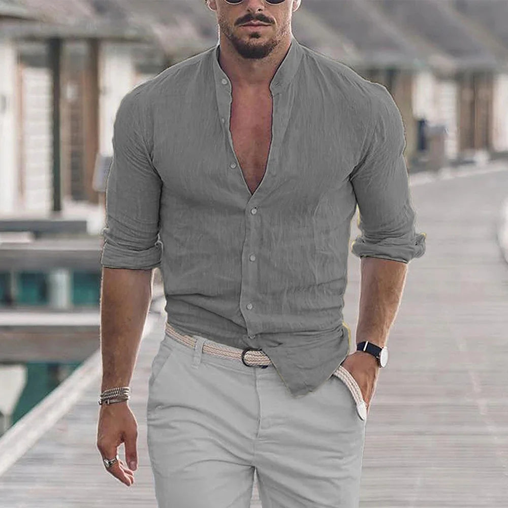 Camisa de Linho Masculina Orlandi