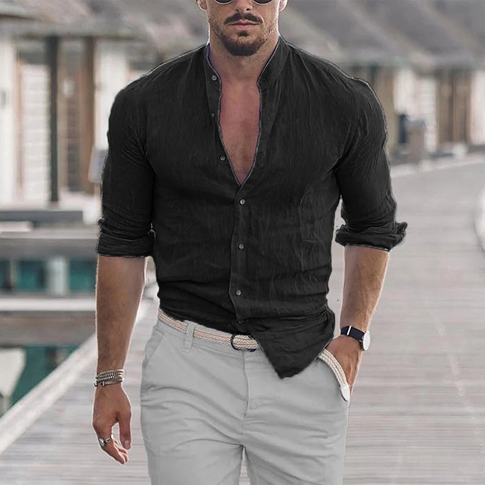 Camisa de Linho Masculina Orlandi