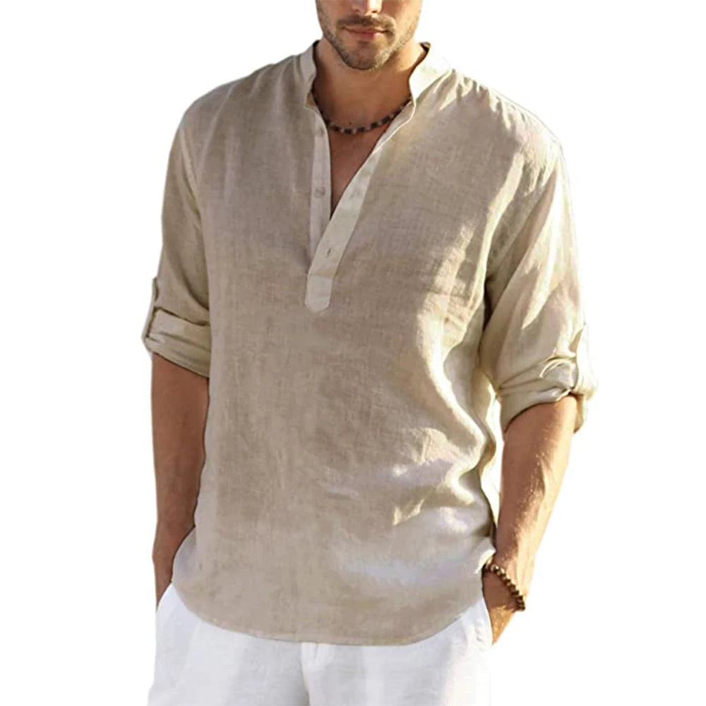 Camisa de Linho Masculina Pipa