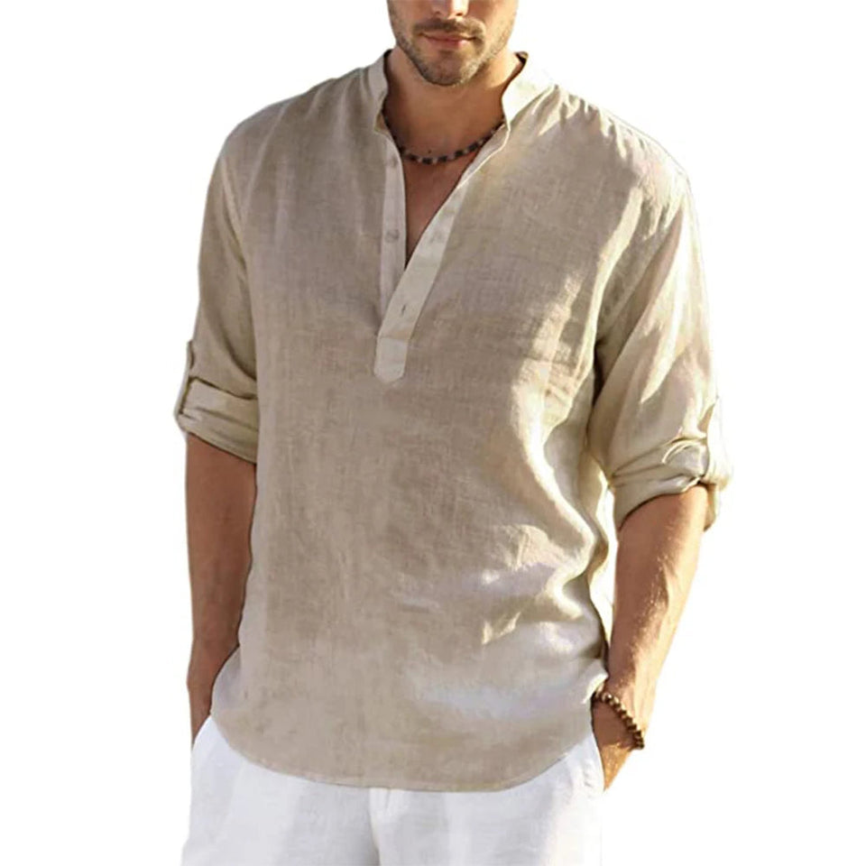 Camisa de Linho Masculina Pipa