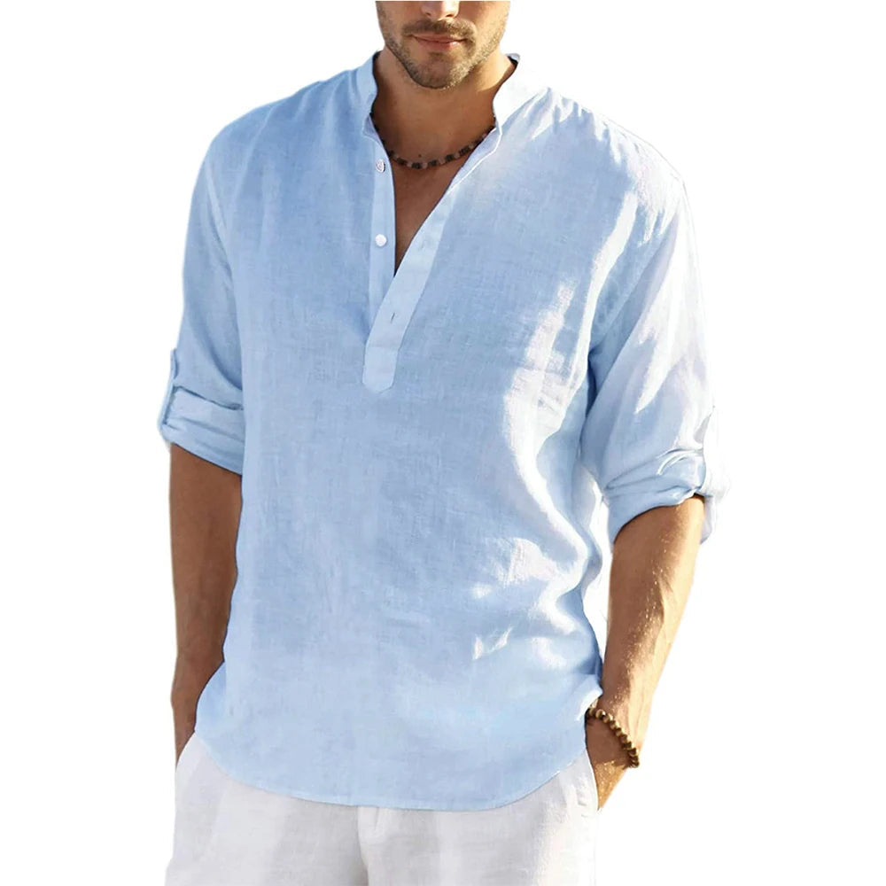 Camisa de Linho Masculina Pipa