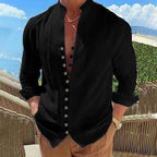 Camisa de Linho Masculina Platoni