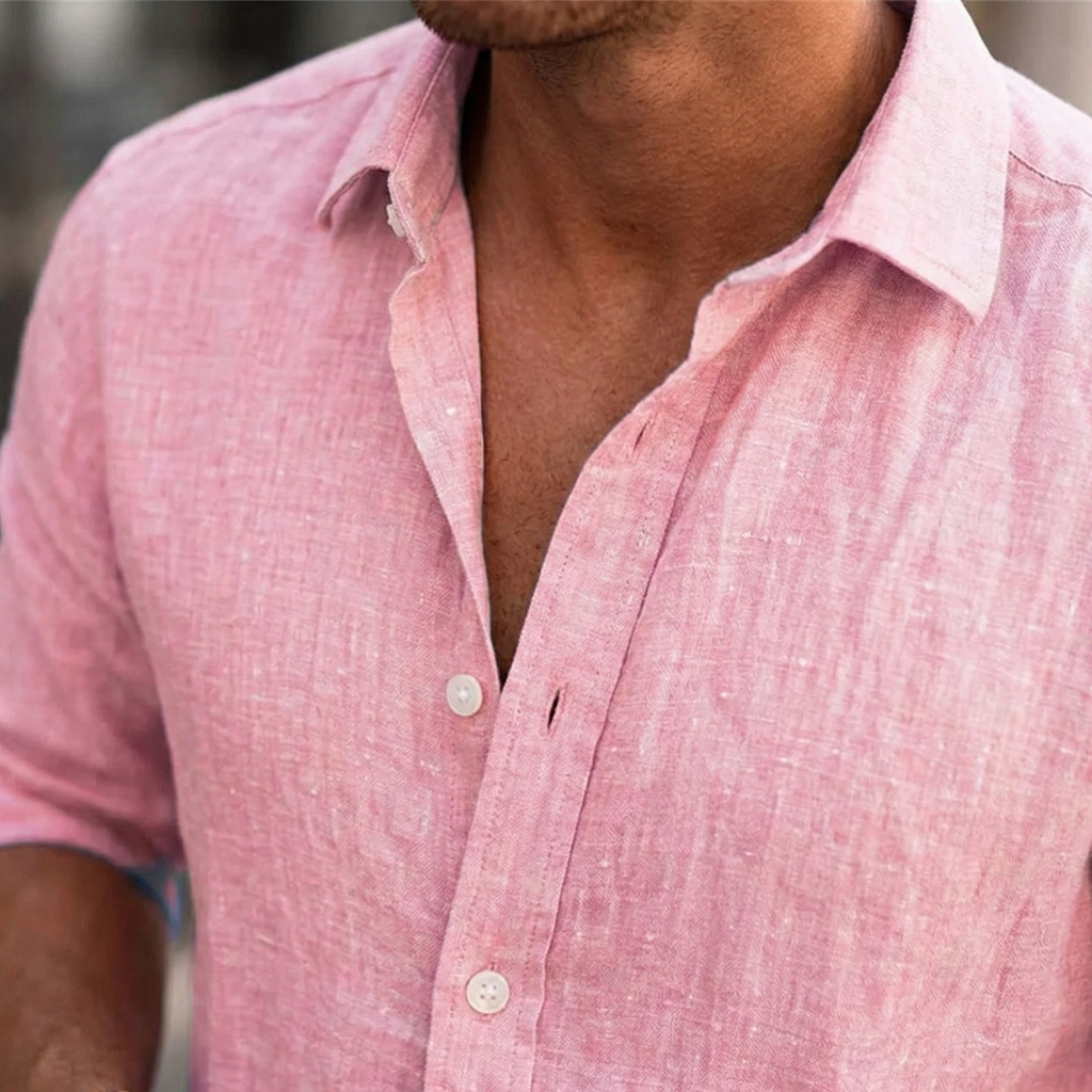 Camisa de Linho Masculina Porto