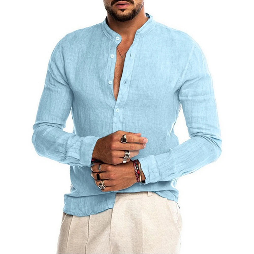 Camisa de Linho Masculina Sandeski