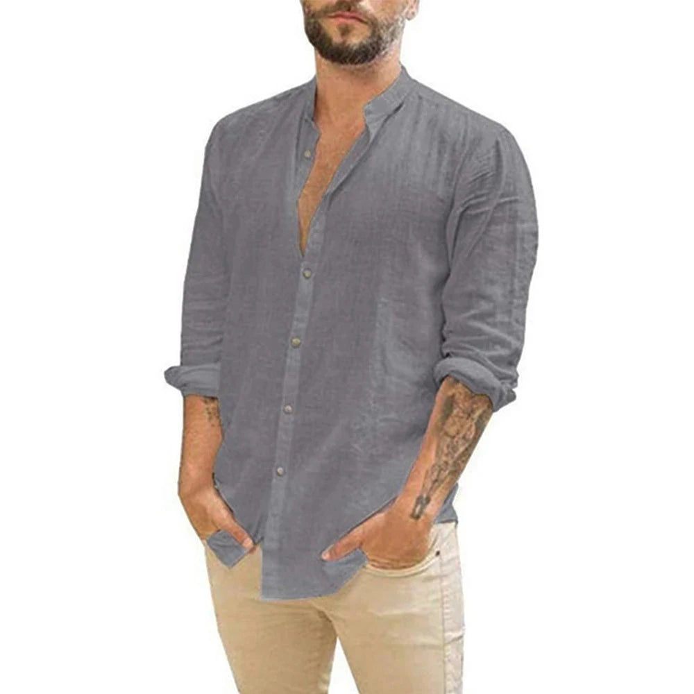 Camisa de Linho Masculina Trancoso