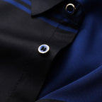 Camisa Masculina de Seda Casual Xadrez