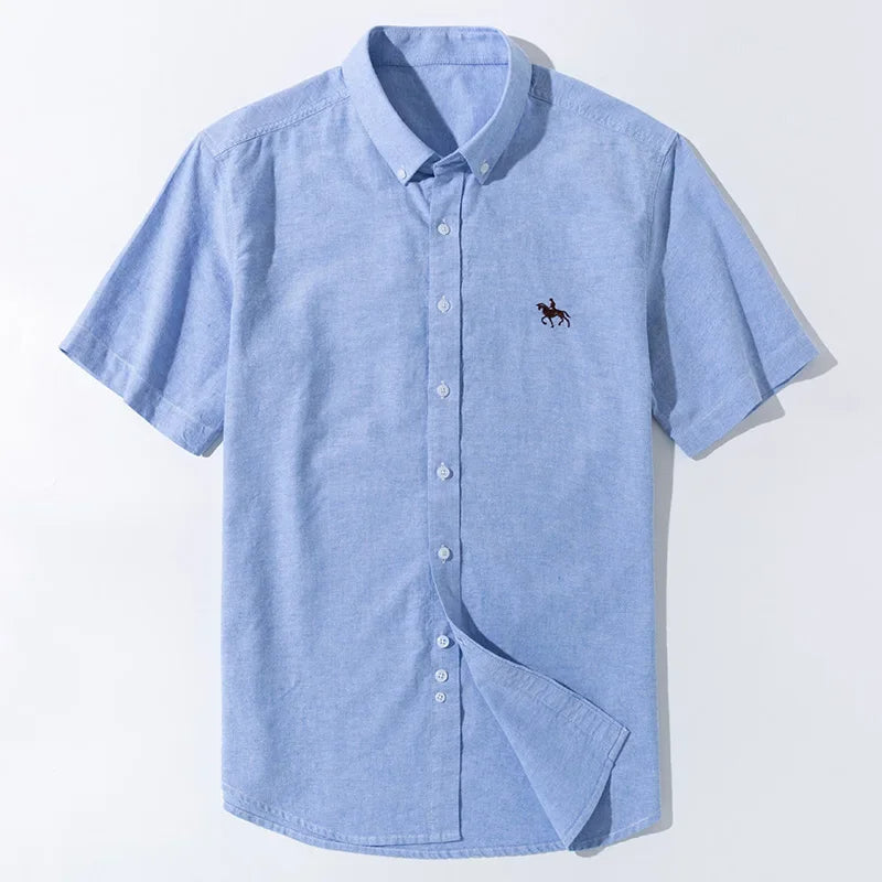 Camisa Masculina Listrada Manga Curta