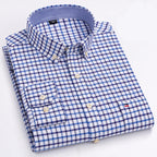 Camisa Masculina Mini Xadrez Color Manga Longa