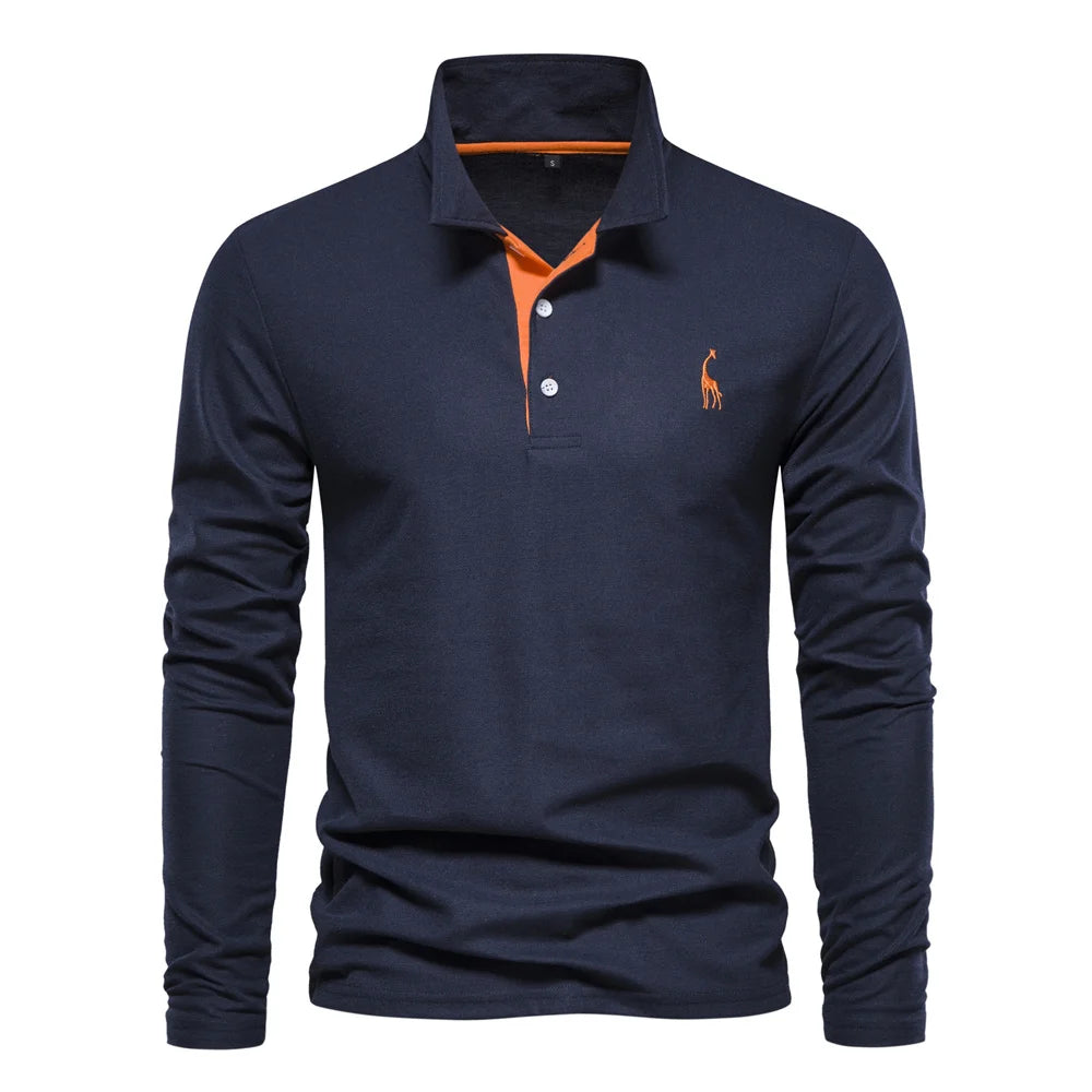 Camisa Masculina Polo Manga Longa