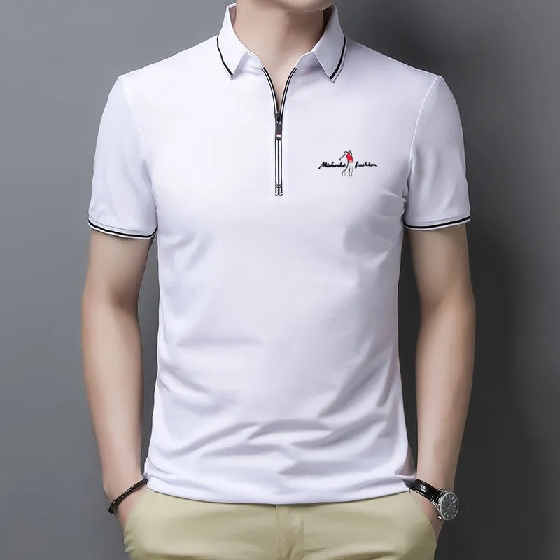 Camisa Masculina Polo Zíper
