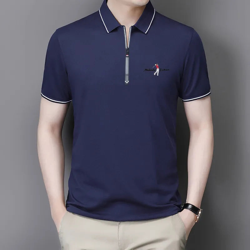 Camisa Masculina Polo Zíper