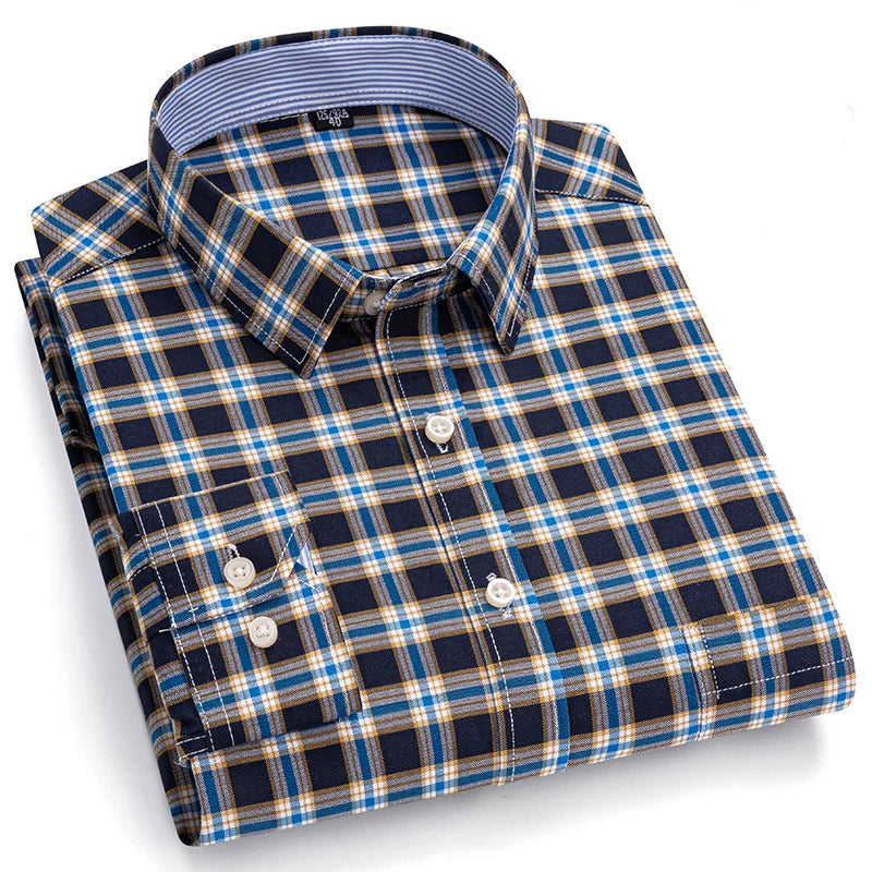 Camisa Masculina Xadrez Barreto Manga Longa