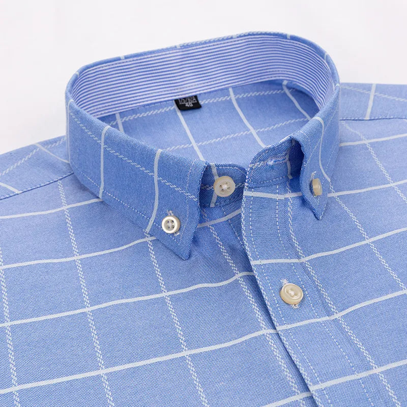 Camisa Masculina Xadrez Manga Longa
