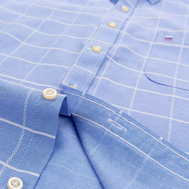 Camisa Masculina Xadrez Manga Longa