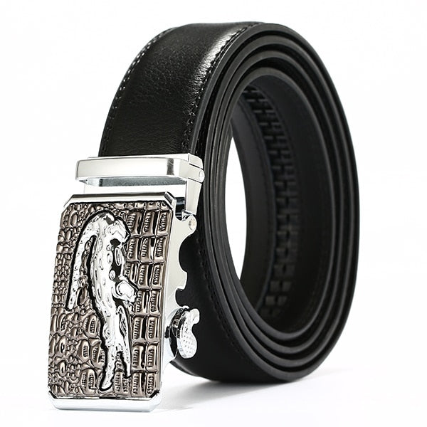 Cinto Masculino Crocodile Couro